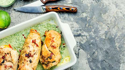 Κοτόπουλο Στήθος Γεμιστό με Σπανάκι