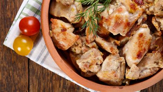 Τηγανιά με Κοτόπουλο και Πορτοκάλι