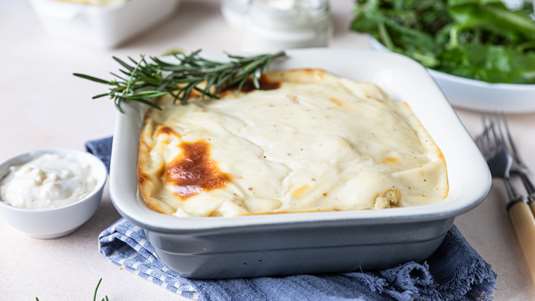 Σουφλέ με Παστό Μπακαλιάρο και Λαχανικά