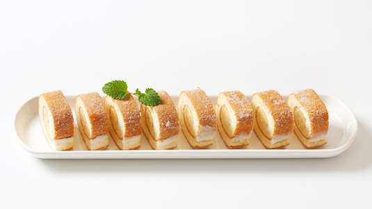 Ρολό Μπισκότου και Καρύδας