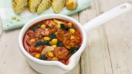 Σούπα με Κιμά, Πιπεριές και Καλαμπόκι