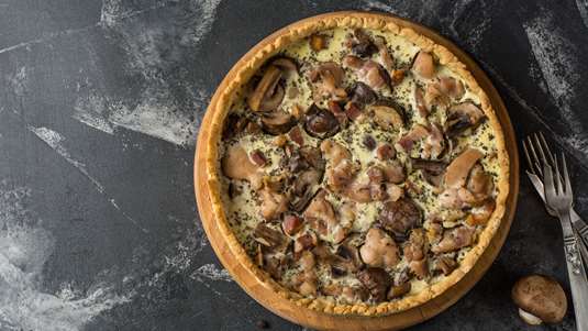 Μανιταρόπιτα Ανοιχτή