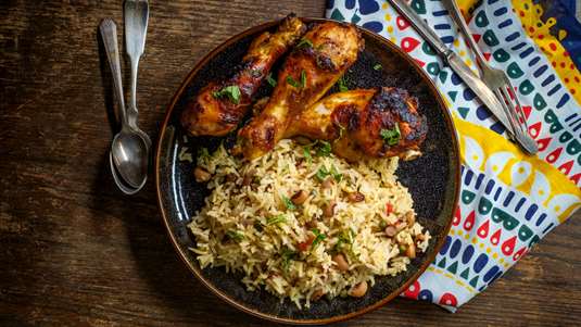 Κοτόπουλο με Κριθαράκι στο Φούρνο