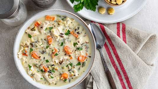 Σούπα Αυγολέμονο με Κοτόπουλο