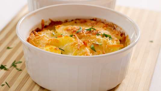 Γκρατέν με Πατάτες και Ζαμπόν