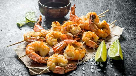 Γαρίδες Σουβλάκι