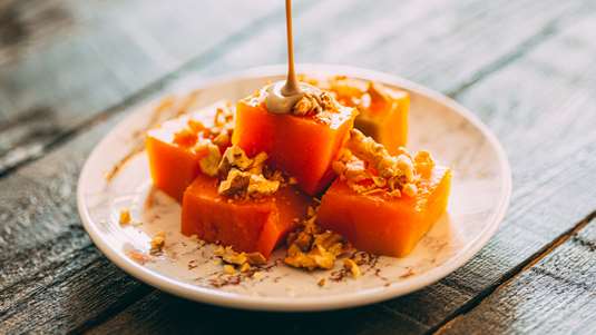 Σιροπιαστή Κολοκύθα με Καρυδόψιχα