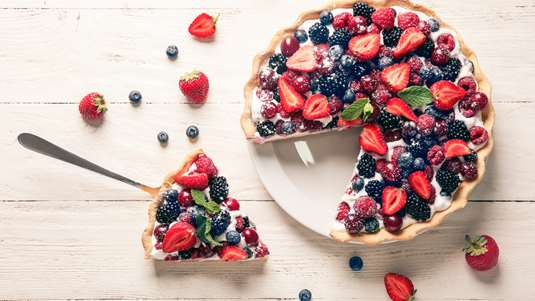 Τάρτα Μπισκοτένια με Φρούτα