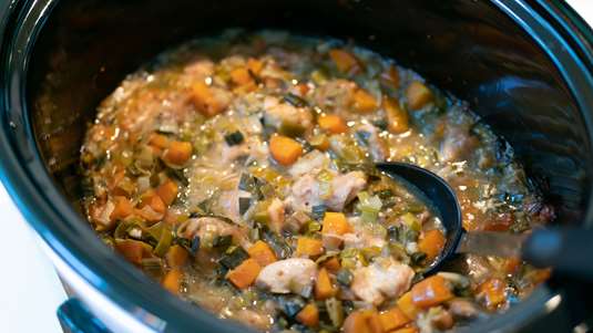 Πράσα με Κιμά και Ρεβίθια