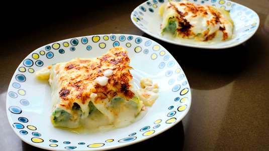 Κανελόνια με Σπανάκι και Φέτα