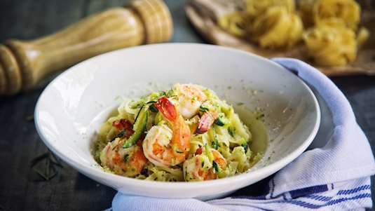 Pasta με Γαρίδες και Κολοκυθάκι