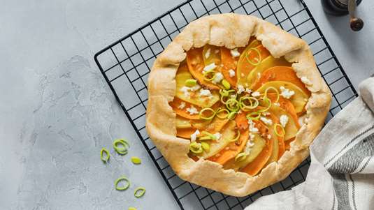 Τάρτα με Κολοκύθα και Πράσα