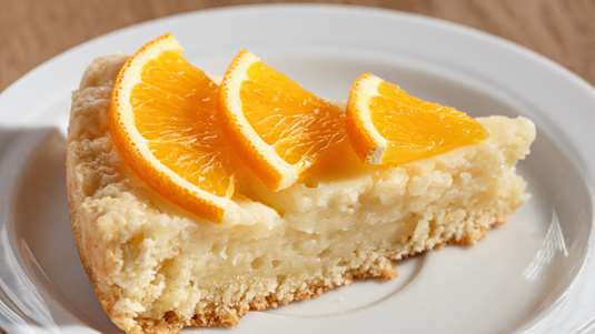 Πορτοκαλένια Γαλατόπιτα Ξεσκέπαστη
