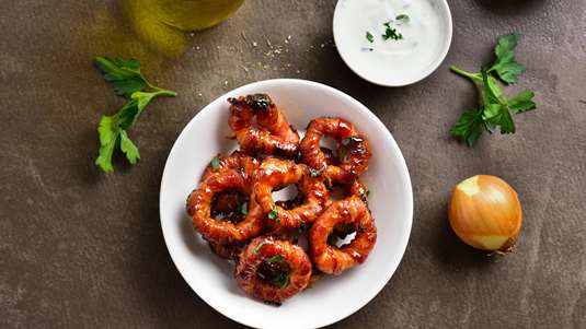 Τηγανητές Ροδέλες Κρεμμυδιού