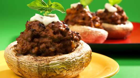 Μανιτάρια Γεμιστά με Κιμά