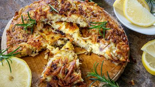 Ομελέτα με Πατάτες και Τυρί