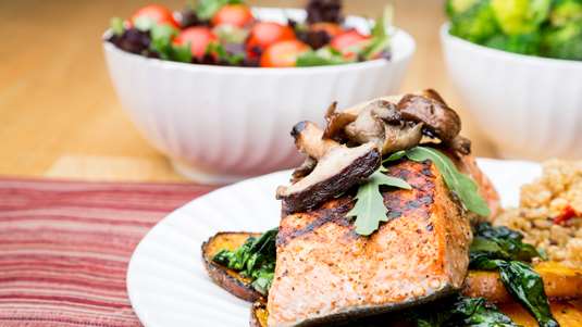 Ψάρι με Μανιτάρια