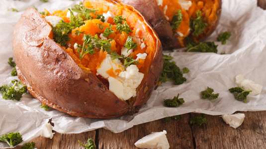 Γεμιστές Πατάτες με Φέτα