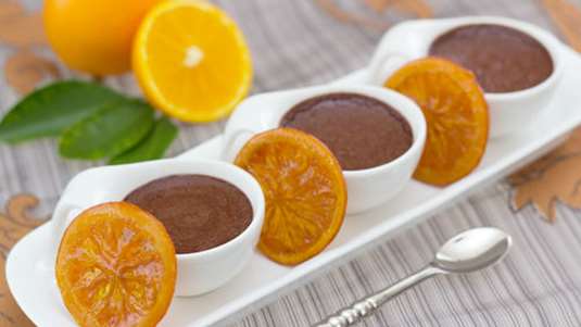 Μους σοκολάτα πορτοκάλι