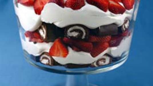 Τράιφλ με φράουλες 