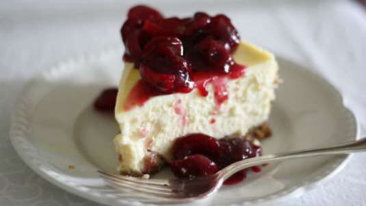 Cheese cake με κεράσι