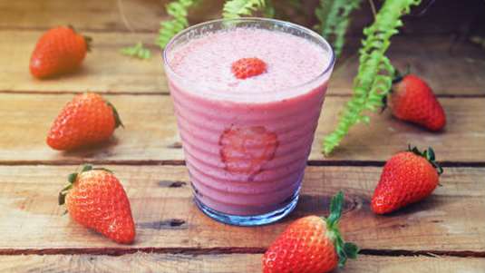 Smoothie με φράουλες και γιαούρτι