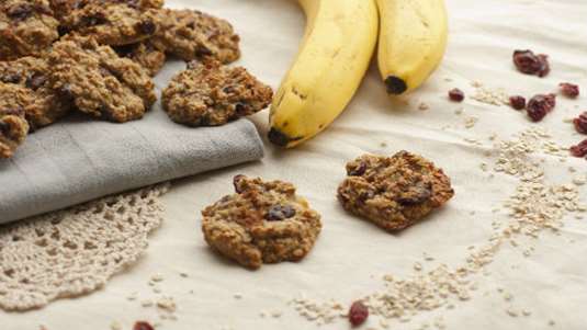 Cookies με μπανάνα χωρίς ψήσιμο