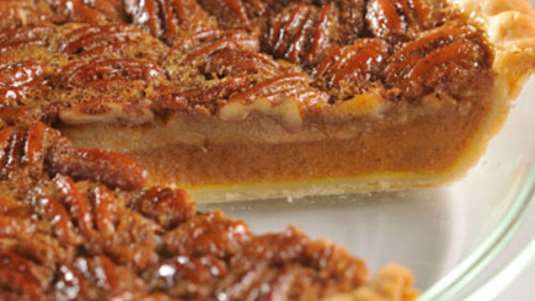 Κολοκυθόπιτα με φιστίκια πεκάν (pecan pumpkin pie)