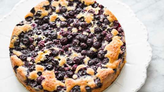 Kέικ με λεμόνι και μύρτιλα (blueberries)