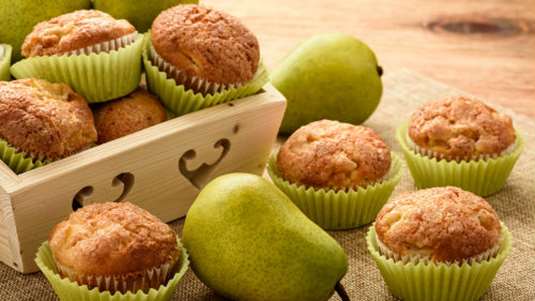 Μάφιν με αχλάδια