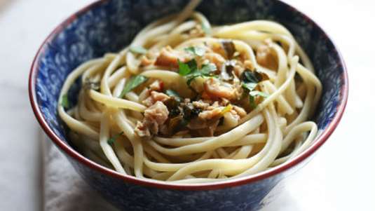 Σπαγγέτι ολικής αλέσεως με λακέρδα