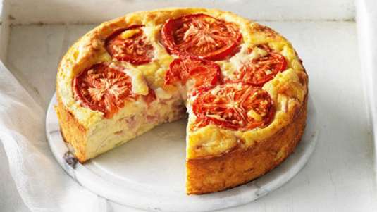 Ντοματοτυρόπιτα χωρίς φύλλο