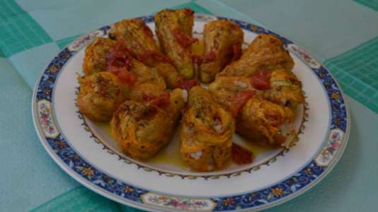 Κολικυθοανθοί γεμιστοί στον φούρνο