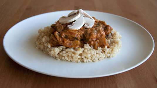 Μανιτάρια Στρογγανώφ (vegetarian)