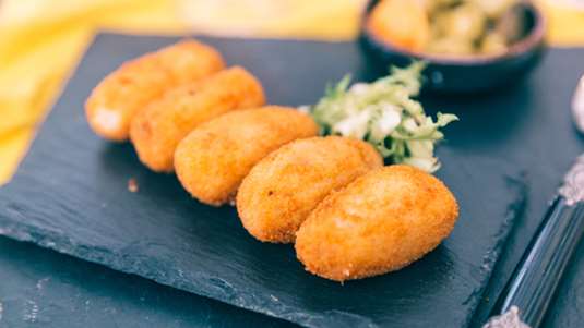 Kροκέτες με ζαμπόν και τυρί