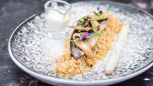 Ψάρι με πλιγούρι στον φούρνο