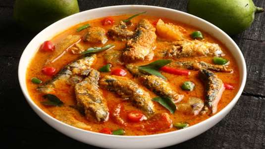 Σαρδέλες με κάρι και μάνγκο  