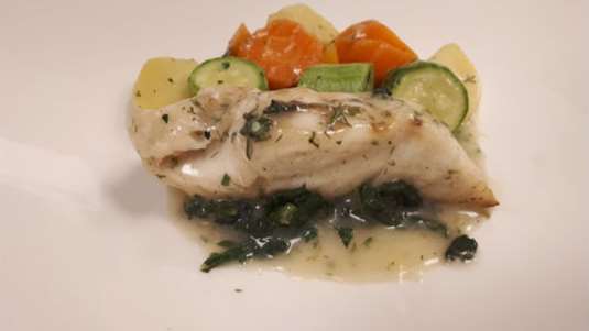 Φαγκρί στον φούρνο με λαχανικά (του σεφ Παναγιώτη Δεληθανάση)