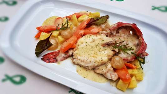 Ψάρι αχνιστό (συνταγή του Αγίου Όρους)