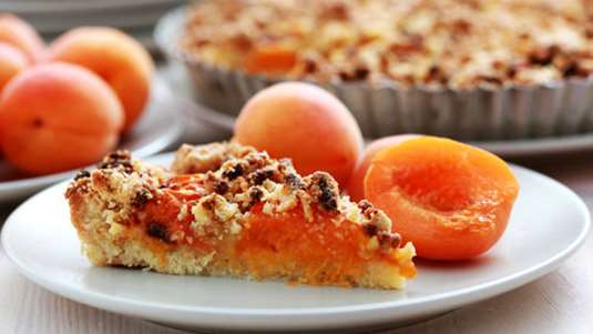 Τάρτα με φρέσκα βερίκοκα