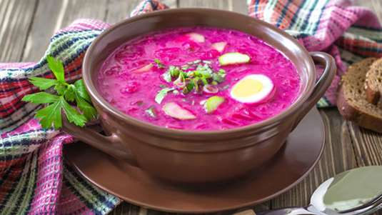 Κρύα παντζαρόσουπα Šaltibarščiai (Σάλτιμπαρσκιέι)*