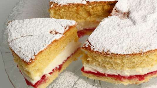 Κέικ Βικτώρια (Victoria sponge cake)
