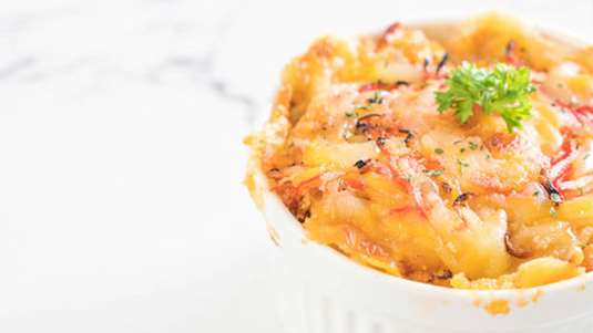 Πένες στο φούρνο με καβούρι (Mac ’n’ cheese)