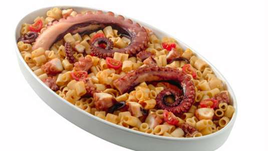 Χταπόδι με κοφτό μακαρονάκι