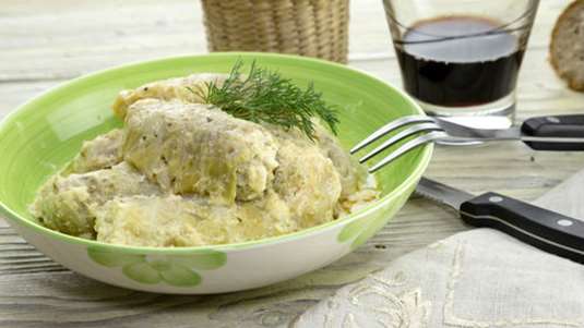 Λαχανοντολμάδες με πλιγούρι