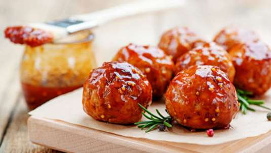 Κεφτεδάκια με γλάσο