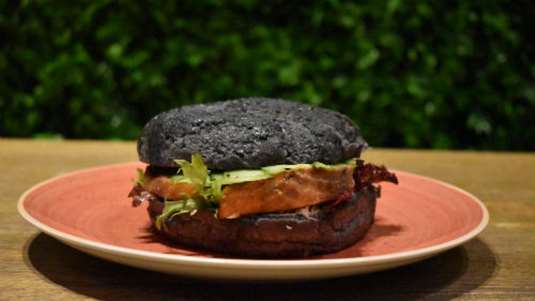 Burger με σολομό