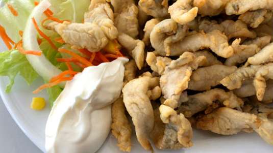 Γαύρος τηγανητός με κουρκούτι