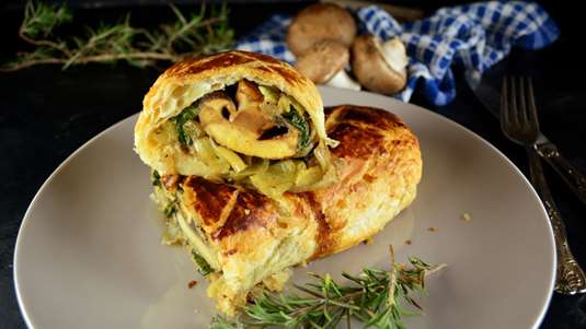 Vegan Wellington με μανιτάρια