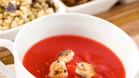 Ντοματόσουπα με Μανιτάρια